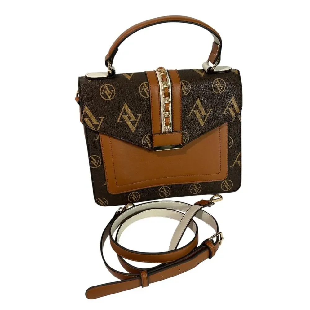 Adrienne Vittadini Top Handle Satchel‎ Bag Removable Shoulder Strap